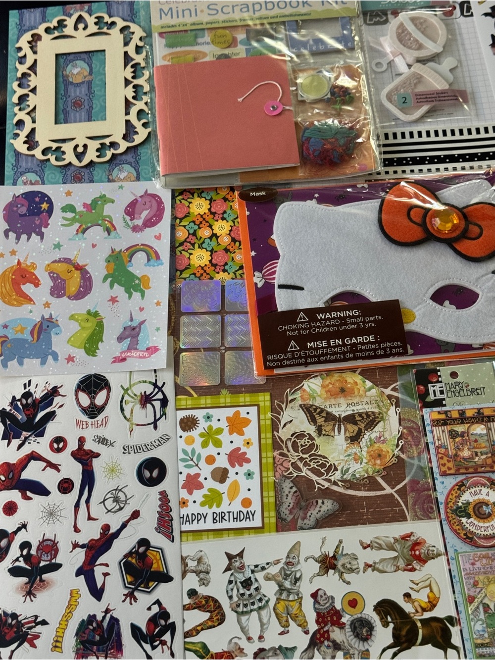 Scrapbooking LARGE lot Jolees DisneyMickey Princesses HelloKitty Papyrus ALL NEW - Picture 5 of 8